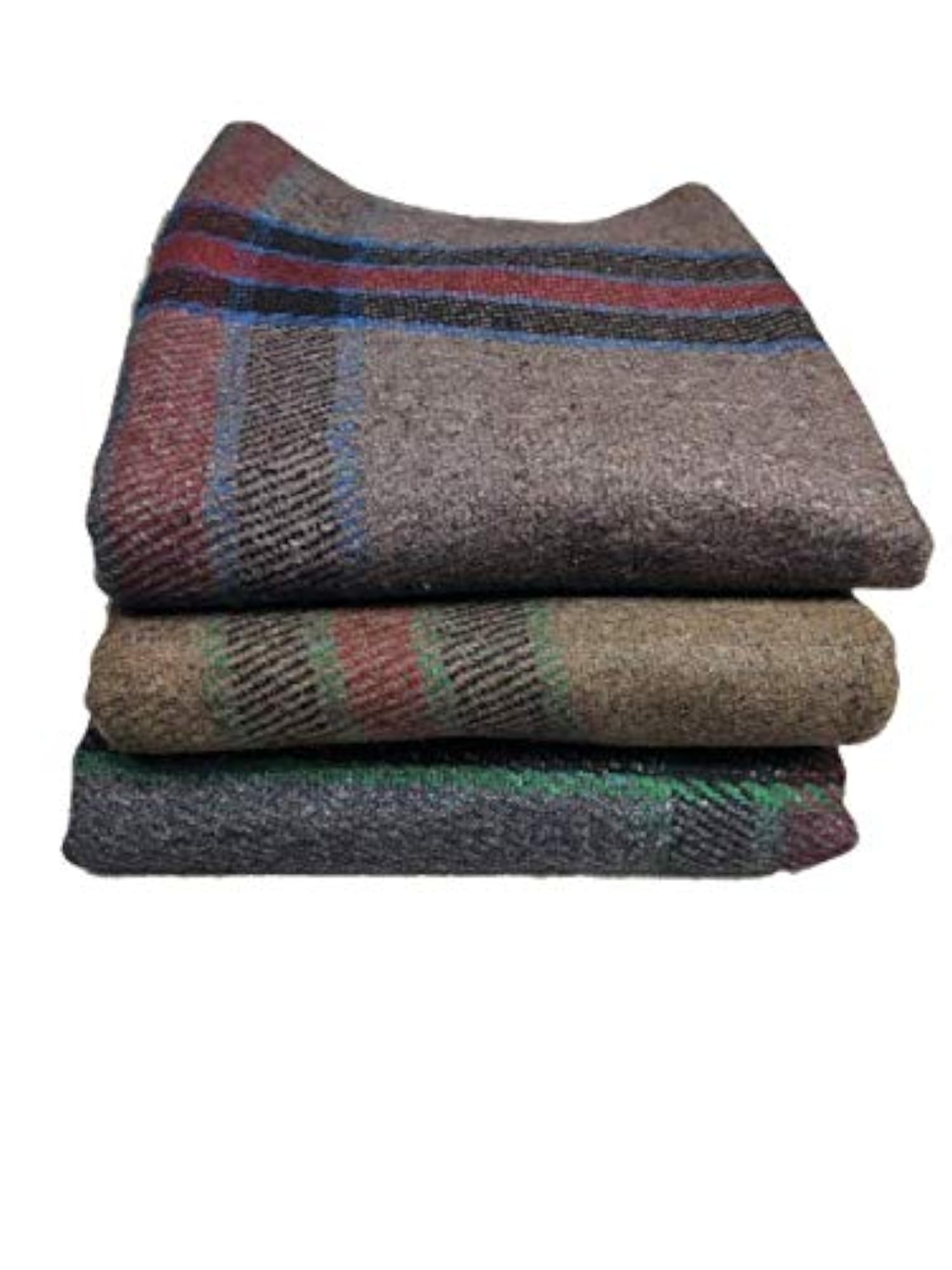 Woolen-Acrylic Blanket, Very Warm and Comfort, Multi-Colored
